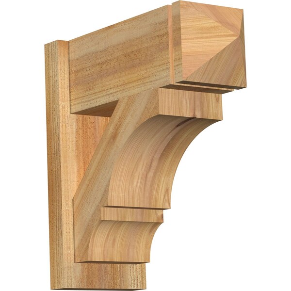 Ekena Millwork Balboa Rough Sawn Arts and Crafts Outlooker, Western Red Cedar, 8"W x 20"D x 20"H OUT08X20X20BOA03RWR - main